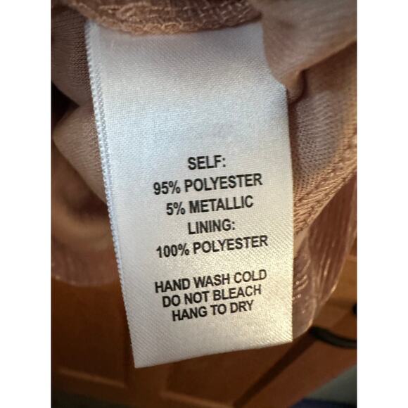 Lulu's Gold Shimmer Party Dress NWT Medium - Picture 6 of 6